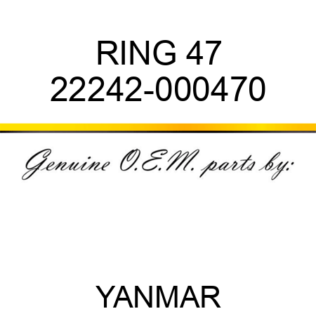 RING, 47 22242-000470