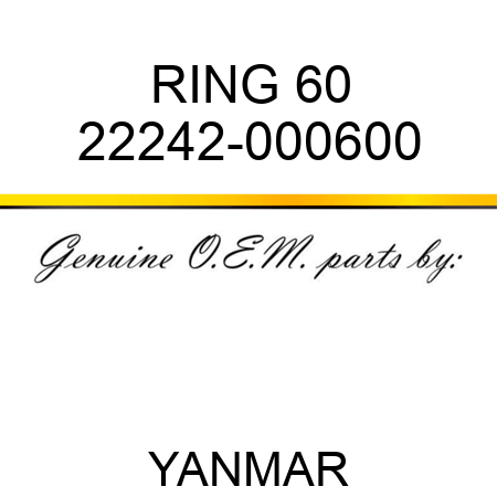 RING, 60 22242-000600
