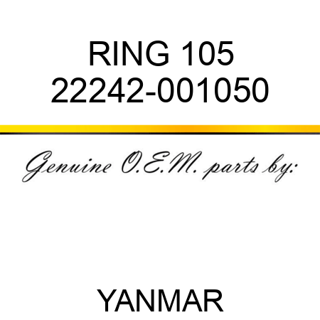 RING, 105 22242-001050