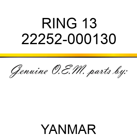 RING, 13 22252-000130