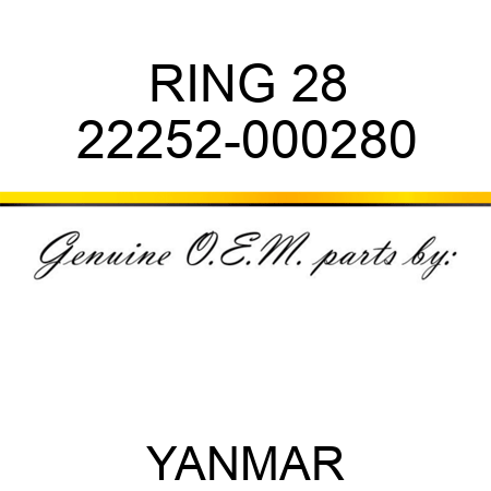 RING, 28 22252-000280