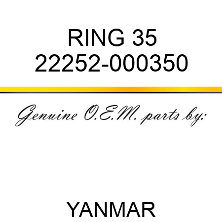RING, 35 22252-000350