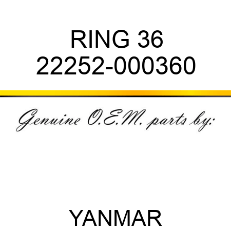 RING, 36 22252-000360