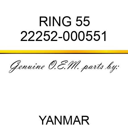 RING, 55 22252-000551