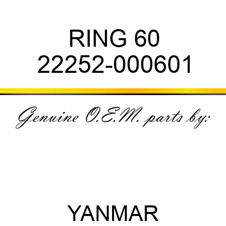 RING, 60 22252-000601