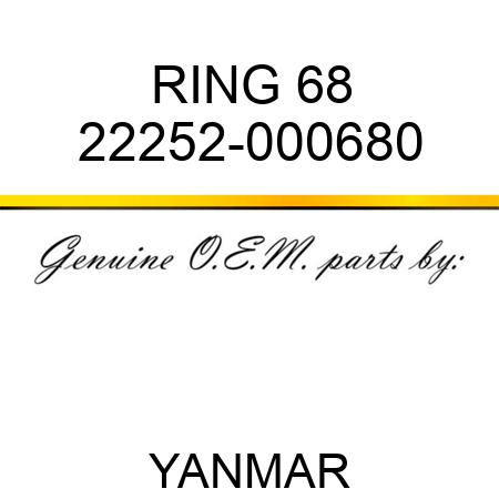 RING, 68 22252-000680