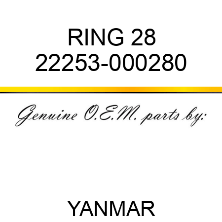 RING, 28 22253-000280