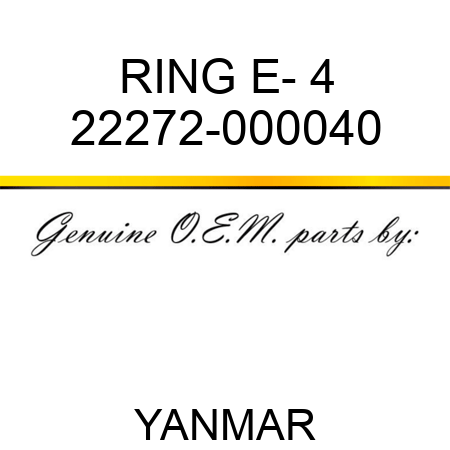 RING, E- 4 22272-000040