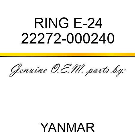 RING, E-24 22272-000240