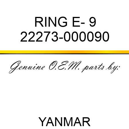 RING, E- 9 22273-000090