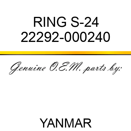 RING, S-24 22292-000240