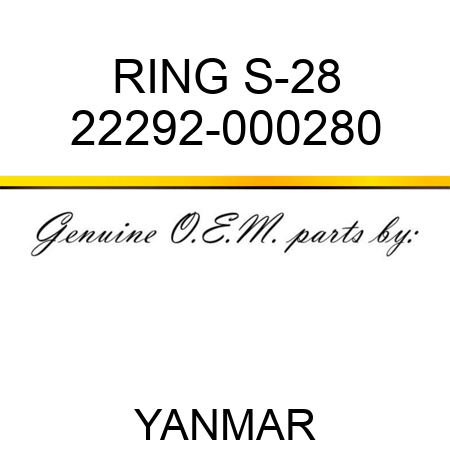 RING, S-28 22292-000280