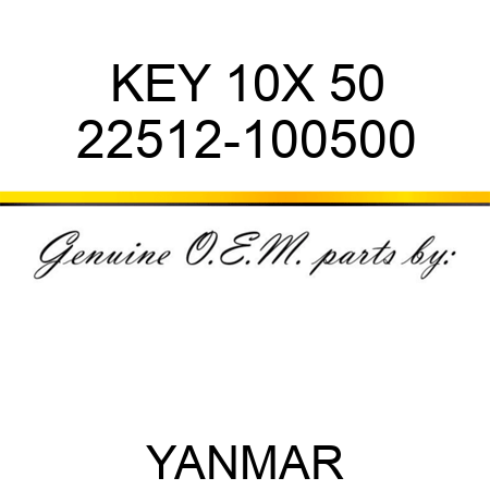 KEY, 10X 50 22512-100500