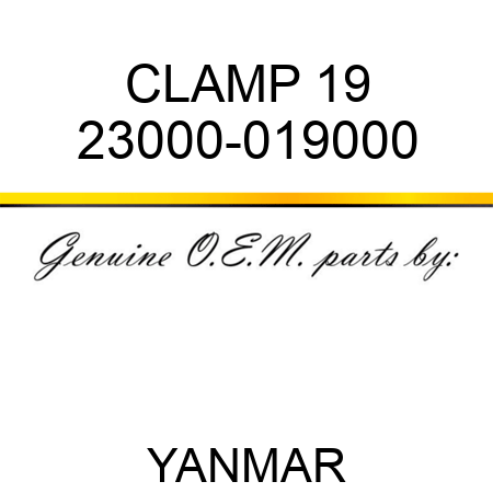 CLAMP, 19 23000-019000