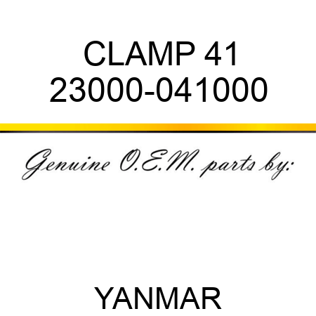 CLAMP, 41 23000-041000