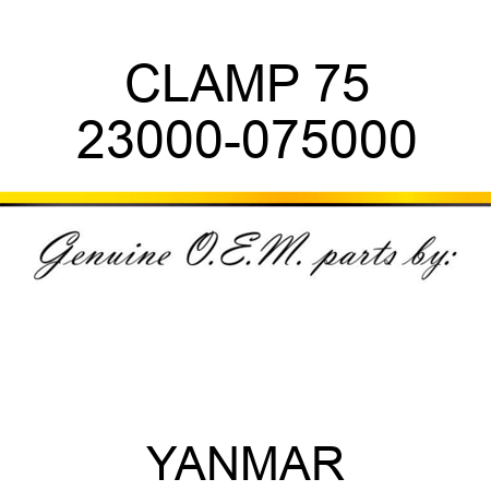 CLAMP, 75 23000-075000