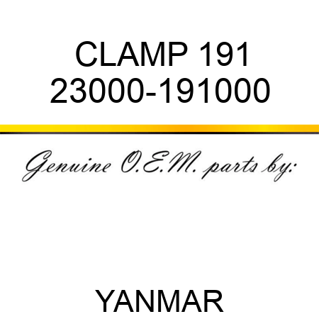 CLAMP, 191 23000-191000
