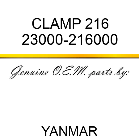 CLAMP, 216 23000-216000
