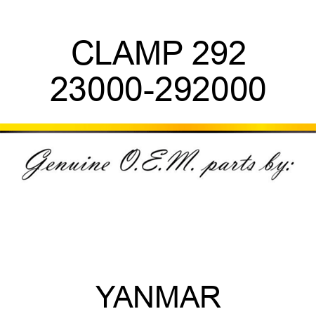 CLAMP, 292 23000-292000