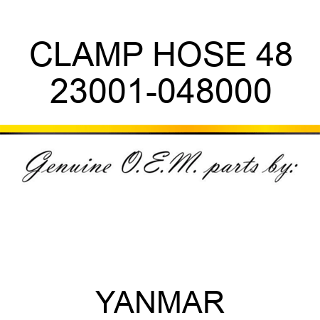 CLAMP, HOSE 48 23001-048000