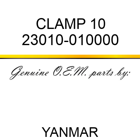 CLAMP, 10 23010-010000