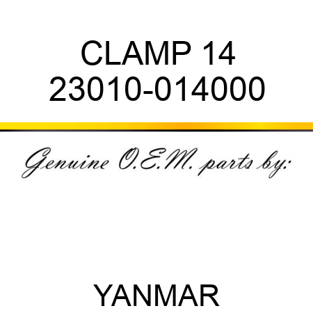 CLAMP, 14 23010-014000