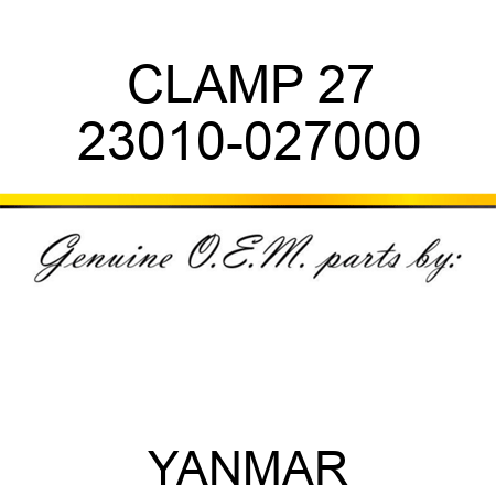 CLAMP, 27 23010-027000