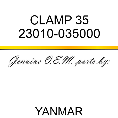 CLAMP, 35 23010-035000