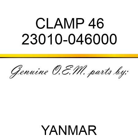CLAMP, 46 23010-046000