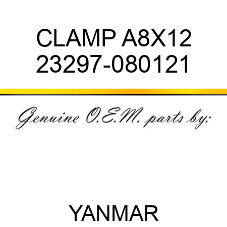 CLAMP, A8X12 23297-080121