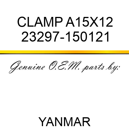 CLAMP, A15X12 23297-150121
