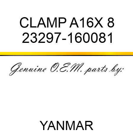 CLAMP, A16X 8 23297-160081