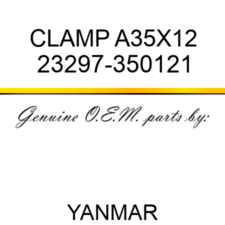 CLAMP, A35X12 23297-350121