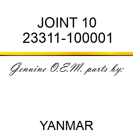 JOINT, 10 23311-100001