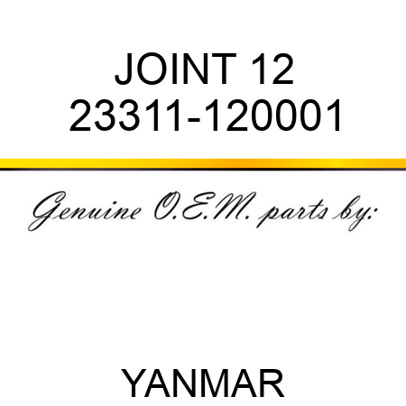 JOINT, 12 23311-120001