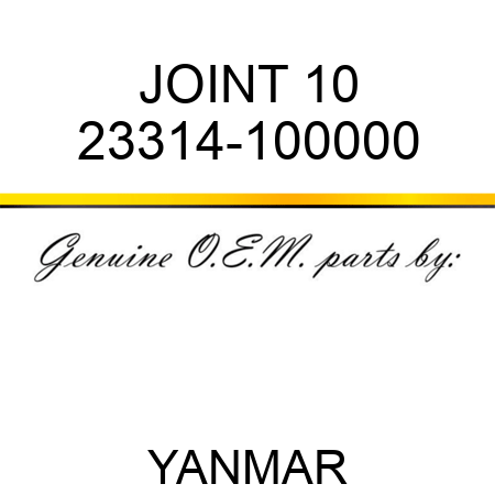 JOINT, 10 23314-100000