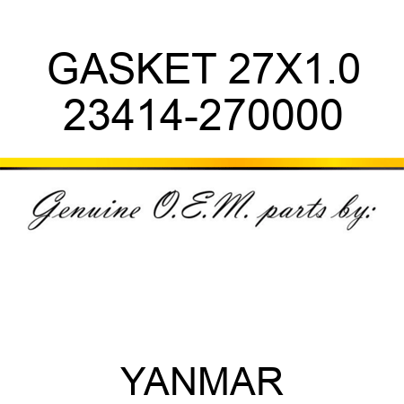 GASKET, 27X1.0 23414-270000