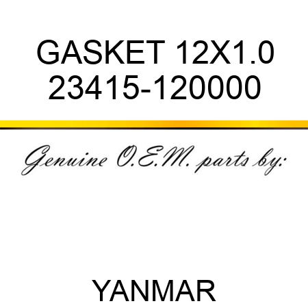 GASKET, 12X1.0 23415-120000