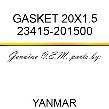 GASKET, 20X1.5 23415-201500