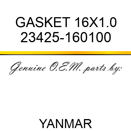 GASKET, 16X1.0 23425-160100