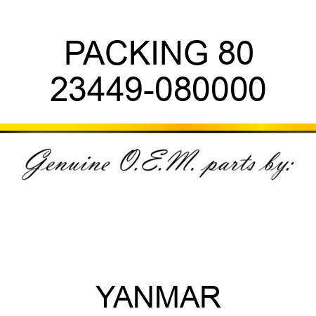 PACKING, 80 23449-080000