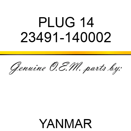 PLUG, 14 23491-140002