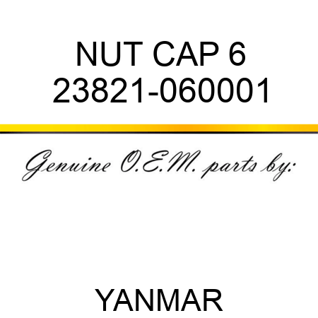 NUT, CAP 6 23821-060001