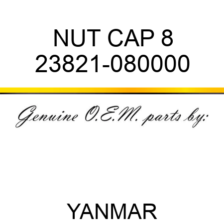 NUT, CAP 8 23821-080000
