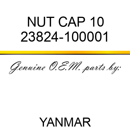 NUT, CAP 10 23824-100001