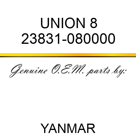 UNION, 8 23831-080000