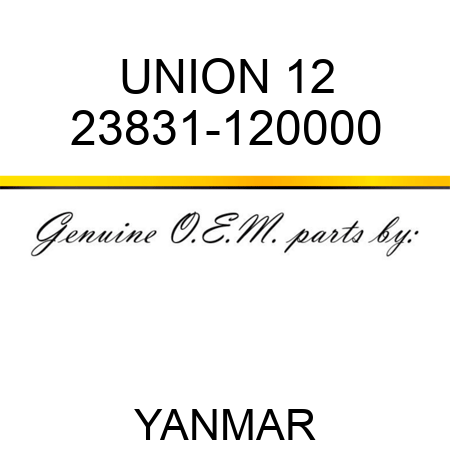 UNION, 12 23831-120000