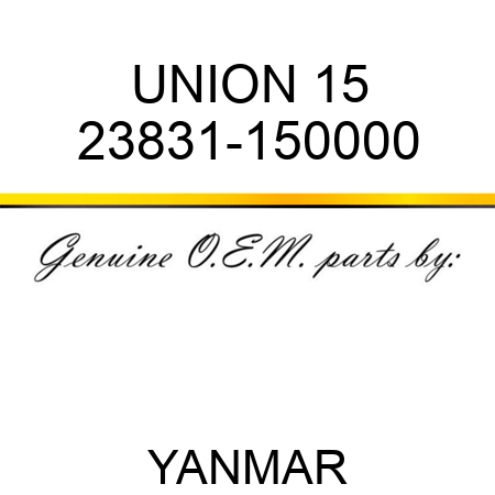 UNION, 15 23831-150000