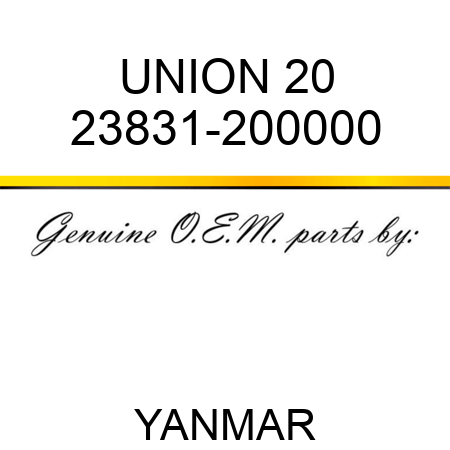 UNION, 20 23831-200000