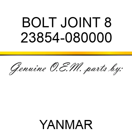 BOLT, JOINT 8 23854-080000